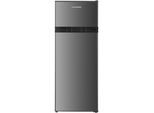 Heinner HF-HM2206INVXD Frigorifero Combinato 206 L, Inverter, Apertura Porta Reversibile, Acciaio Inox