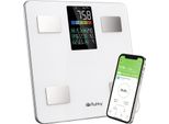 Bilancia Pesapersone Con Misuratore Di Grasso Corporeo 226 Kg Bilancia Pesapersone Intelligente Con Analisi Bia, Bmi E 13 Valori Corporei App Feelfit, Display Lcd, Precisione 50 G Multiutente Ruhhy, Colore: Bianco