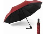 Ombrello Con Apertura/Chiusura Automatica, Compatto, Per Sole E Pioggia, Portatile, Da Viaggio, Resistente Al Sole, Resistente Al Vento
