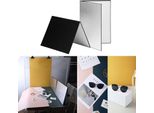 Naroote Riflettore Fotografico, Riflettore Di Luce 3 In 1 Cartone Fotografico Con Supporto Leggero Durevole A3 Pieghevole Diffusore Di Luce Per Prodotti Gioielli Cosmetici Fotografia Alimentare (A3)