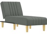 Syfax™ Chaise Longue In Tessuto Grigio Scuro