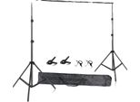 Sistema Di Supporto Per Lo Sfondo, Traversa Telescopica Regolabile, Design Portatile, 2,6 X 3 M, Senza Tessuto