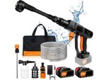 Idropulitrice A Batteria, 80 Bar Di Pressione, 2 Batterie
