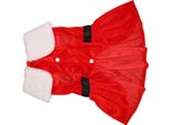 Costume Da Babbo Natale Per Cani, Delicato Sulla Pelle, Traspirante, Elastico, Abbigliamento Invernale Per Cani Di Piccola Taglia E Gatti, Taglia M