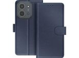 Avizar, Custodia Flip Chesterfield Per Redmi 15C Con Scomparto Per Carte E Funzione Stand, Blu Scuro