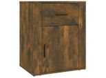 Syfax™ Comodino Rovere Fumo 50X36X60 Cm Legno Multistrato