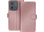 Avizar, Custodia Flip Chesterfield Per Redmi 15C Con Portacarte E Funzione Stand, Oro Rosa