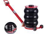 Succebuy Cric Pneumatico Da 5 T Con 6 Tubi In Acciaio E Impugnatura Lunga Regolabile, Altezza Di Sollevamento Da 140-464 Mm, Sollevamento Rapido, Cric Pneumatico Per Auto, Suv E Pick-Up