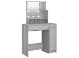 Syfax™ Toeletta Con Led Grigio Sonoma 86,5X35X136 Cm
