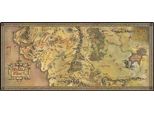 Il Signore Degli Anelli - Mappa Della Terra Di Mezzo - Mousepad Da Gioco