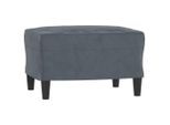 Syfax™ Poggiapiedi Grigio Scuro 60X50X41 Cm In Velluto