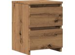 Syfax™ Comodino Rovere Artigianale 30X30X40 Cm In Legno Multistrato