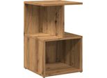 Syfax™ Comodino Rovere Artigianale 35X35X55 Cm In Legno Multistrato