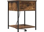 Syfax™ Armadio Da Notte Rovere Fumé 42 X 41 X 56 Cm Legno Multistrato