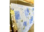 Tovaglie Toile CiréE - Promo Linge - Pvc - 140 X 140 Cm - Blu