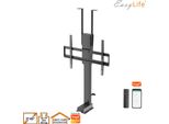 Easylife - Sollevatore Tv / Supporto Da Pavimento Per Tv Motorizzato Con Funzione Smart Home - Estensibile E Abbassabile Elettricamente, Da 37 A 65 Pollici, Vesa Fino A 600X400 (Nero)