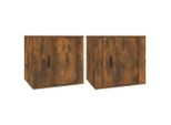 Syfax™ Comodini 2Pz Rovere Fumo 50X39X47 Cm