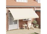 Maison Exclusive - Tenda Da Sole Retrattile Manuale 400 Cm Crema