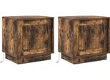 Syfax™ Armadio Da Notte 2 Pcs Rovere Fumé 44 X 34,5 X 45 Cm