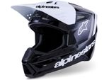 Casco Motocross Alpinestars S-M3 Radium, Nero/Bianco/Grigio, S (55/56)