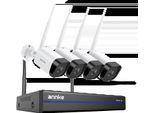 Sistema Di Telecamere Di Sicurezza, Risoluzione 5MP, Capacità Di Visione Notturna, Telecamera 4Pcs, 2T