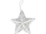 Magichome Decorazione Natalizia, Stella, 14X14X3 Cm