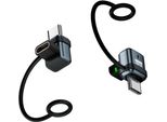 Inf 2 Pezzi Adattatore Type-C Femmina A Maschio A L: 240W, 120Gbps Grigio