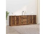 Maison Exclusive - Credenze 3 Pezzi Legno Antico 70 X 35,5 X 67,5 Cm Materiale Ligneo