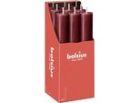Candela Da Tavola Rustica Bolsius Xl Rosso Velluto | 9 Pezzi