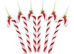 Inf Decorazioni Natalizie A Forma Di Bastoncino Di Zucchero - Set Da 6 Rosso