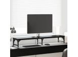 Vidaxl Porta Monitor Nero Effetto Rovere 105 X 23 X 15,5 Cm