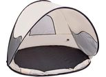 Tenda Da Spiaggia Pop-Up Per Bambini E Neonati | 2 Persone | Protezione Uv 50+ | Protezione Dal Vento | Tenda A Baldacchino Portatile | Crema