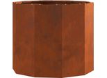 Vidaxl Fioriera Rusty 60 X 60 X 50 Cm Acciaio Resistente Alle Intemperie
