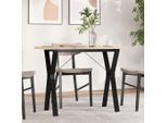 Maison Exclusive - Tavolo Da Pranzo Telaio A Y 100X50X75,5 Cm Legno Pino E Acciaio