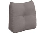 Vidaxl Cuscino Schienale Taupe 45 X 24 X 50 Cm In Tessuto