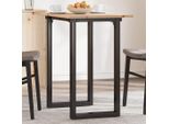 Maison Exclusive - Tavolo Da Pranzo Telaio A O 80X50X75,5 Cm Legno Pino E Acciaio