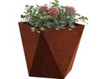Vidaxl Fioriera Rusty 30 X 30 X 30 Cm Acciaio Resistente Alle Intemperie
