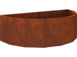 Vidaxl Fioriera Rusty 120 X 60 X 35 Cm Acciaio Resistente Alle Intemperie