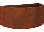 Vidaxl Fioriera Rusty 90 X 45 X 35 Cm Acciaio Resistente Alle Intemperie