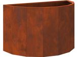 Vidaxl Fioriera Rusty 60 X 30 X 35 Cm Acciaio Resistente Alle Intemperie