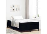 Maison Exclusive - Letto Boxspring Nero 120 X 190 Cm Tessuto