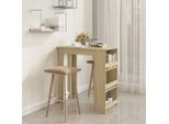 Maison Exclusive - Tavolo Da Bar Con Ripiano In Rovere Sonoma 102X50X103,5 Cm Materiale Ligneo