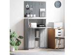 Maison Exclusive - Scrivania Sonoma Grigio 71,5 X 31,5 X 106,5 Cm Materiale Ligneo