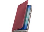 Avizar, Custodia Flip Galaxy A17 Magnetica Con Portacarte E Supporto, Rosso Vino