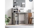 Maison Exclusive - Scrivania In Cemento Grigio 90 X 48 X 101,5 Cm Materiale Ligneo