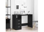 Maison Exclusive - Scrivania Con Cassetti Effetto Rovere Nero 102X50X76 Cm