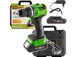 Procraft Pa18Lih-1B-C Avvitatore A Batteria 20 V 80 Nm Brushless + 1X Batteria 2,0 Ah + Caricabatteria + Valigetta