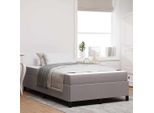 Maison Exclusive - Letto Boxspring Taupe 120 X 200 Cm Tessuto