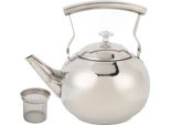 Teiera In Acciaio Inox, Bollitore Multiuso Con Piano Cottura E Filtro Per La Casa, Il Campeggio, 1,0 L