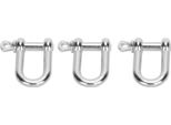 Grillo A U In 3 Pezzi In Lega Di Zinco, Chiusura Con Anello A D, Occhiello Per Bracciale Paracord, Testa Piatta